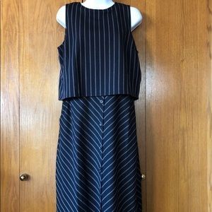 J Jill Knit Striped Suit Dress